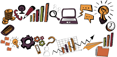 Colorful Business Icon Set on Transparent Background for Finance and Communication - Download Free Stock Videos Pikwizard.com