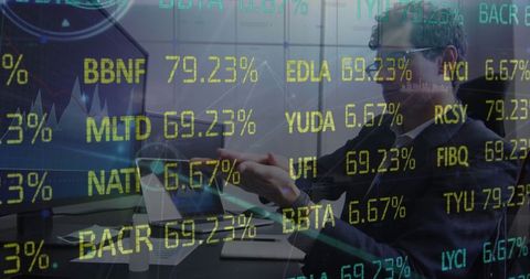 Financial Analyst at Desk Analyzing Stock Data on Dual Monitors - Download Free Stock Images Pikwizard.com