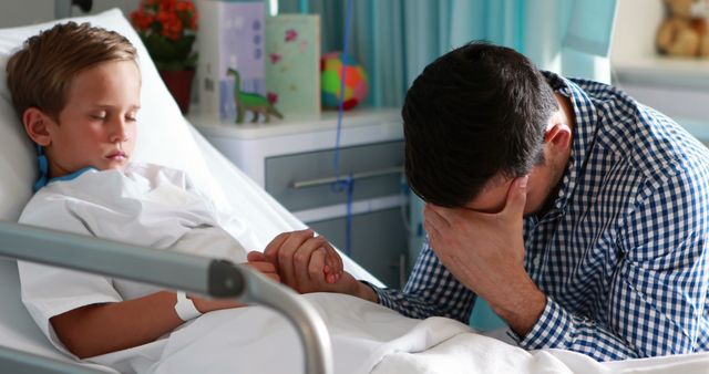 Emotional Time Together in Hospital Room - Download Free Stock Images Pikwizard.com