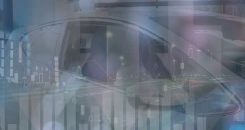 Futuristic Concept of Renewable Energy with Data Overlay