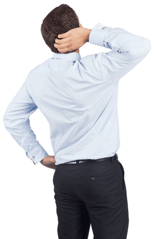 Back View Transparent of Businessman Relating to Confusion - Download Free Stock Videos Pikwizard.com