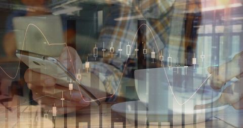 Man Analyzing Data Charts on Smartphone While Enjoying Coffee - Download Free Stock Images Pikwizard.com