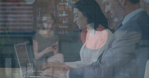 Diverse Business Team Processing Financial Data in Office - Download Free Stock Images Pikwizard.com