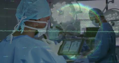 Surgeons Utilizing Technology and Data in Surgical Setting