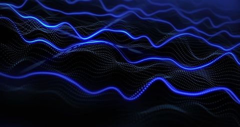Abstract Digital Blue Data Waves for Technology Visualization - Download Free Stock Images Pikwizard.com