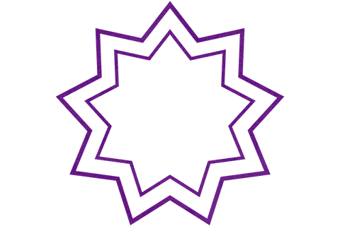 transparent purple eight-pointed geometric star shape vector - Download Free Stock Videos Pikwizard.com