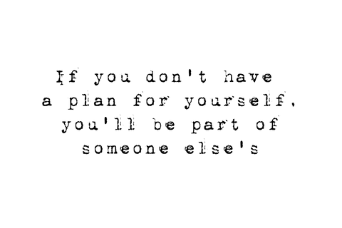 Black bold motivational text on transparent background