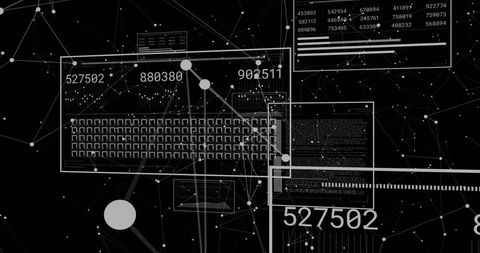 Abstract Network Connections and Data Processing Interface - Download Free Stock Images Pikwizard.com
