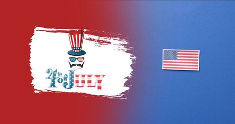 Independence Day Celebration Graphic with Patriotic Symbols - Download Free Stock Images Pikwizard.com