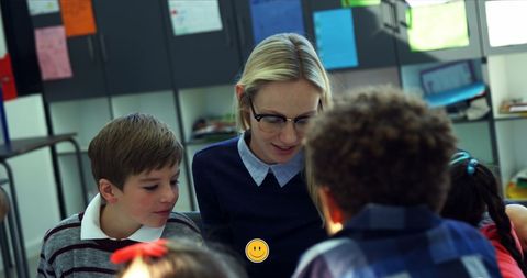 Diverse Schoolchildren Engaging with Teacher in Classroom - Download Free Stock Images Pikwizard.com