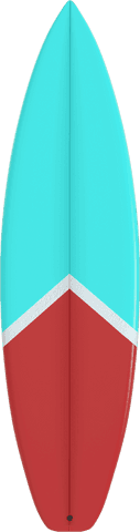 transparent surfboard with vibrant blue and red design - Download Free Stock Videos Pikwizard.com