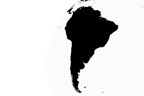 black and white globe on transparent background south america view - Download Free Stock Videos Pikwizard.com