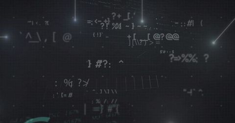 Abstract Digital Data Information With Network Connections