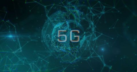 5g technology visualized with digital globe network background - Download Free Stock Images Pikwizard.com
