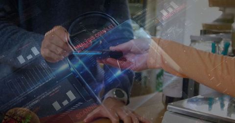 Digital transaction security lock concept