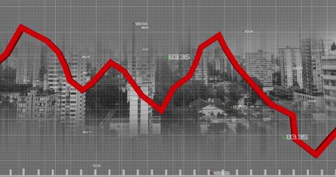 financial market analysis overlaying urban cityscape - Download Free Stock Images Pikwizard.com