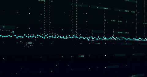 Abstract Digital Data Visualization on Black Background - Download Free Stock Images Pikwizard.com