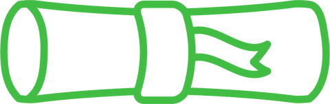Green Scroll Icon on Transparent Background for Education - Download Free Stock Videos Pikwizard.com