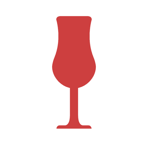Red Cocktail Glass Silhouette on Transparent Background for Party Concepts - Download Free Stock Videos Pikwizard.com