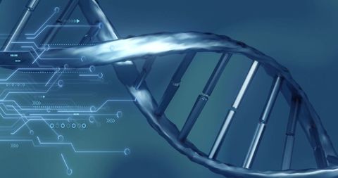 Digital Data Analytics Integrating with DNA Helix - Download Free Stock Images Pikwizard.com