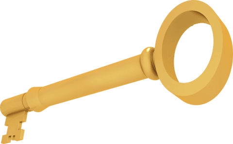 transparent 3d golden key symbolizing security - Download Free Stock Videos Pikwizard.com
