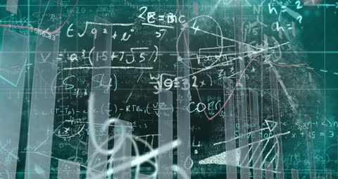 Digital Illustration of Mathematical Concepts and Equations