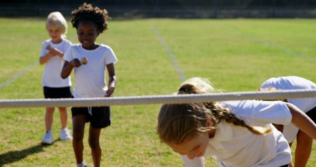 Children Competing in School Field Day Races - Download Free Stock Images Pikwizard.com