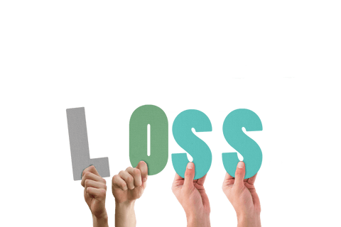 hands holding colorful letters spelling loss on transparent background - Download Free Stock Videos Pikwizard.com