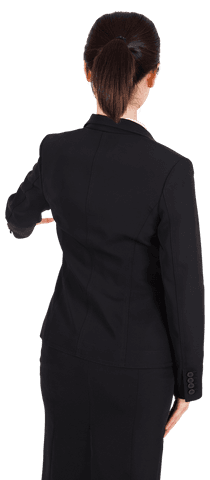 businesswoman oath gesture facing back transparent pg background - Download Free Stock Videos Pikwizard.com
