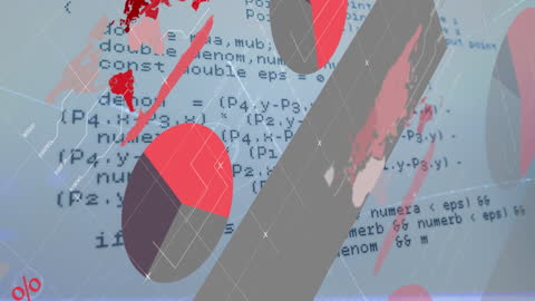 Abstract Data Processing Animation with Global Connections