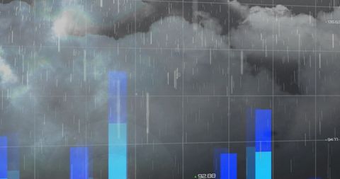 Financial Data Dynamics with Stormy Weather Visuals - Download Free Stock Images Pikwizard.com