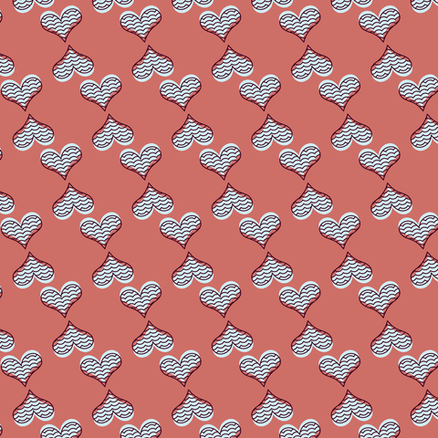 Transparent Pattern of White Hearts on Red Background - Download Free Stock Videos Pikwizard.com