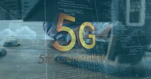 5G Technology and Data Processing Background - Download Free Stock Images Pikwizard.com