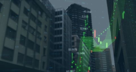 Digital Financial Data Processing in Urban Business Environment - Download Free Stock Images Pikwizard.com