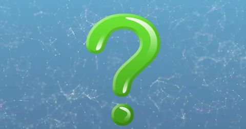 Green Question Mark on Digital Network Background - Download Free Stock Images Pikwizard.com