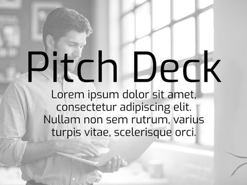 Entrepreneur Focused on Digital Pitch Deck - Download Free Stock Templates Pikwizard.com