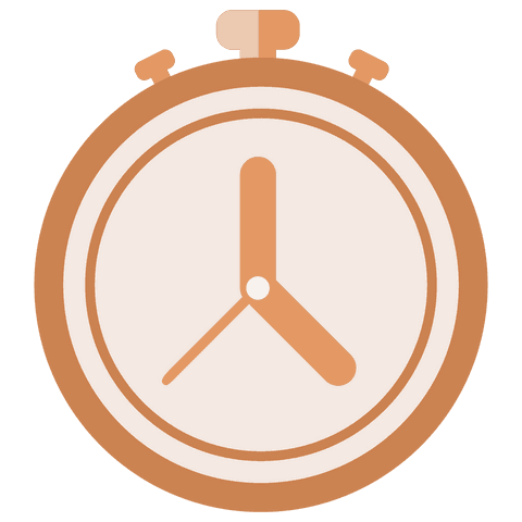 Orange Timer Icon on Transparent Background for Time Management - Download Free Stock Videos Pikwizard.com