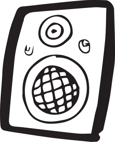 transparent sound speaker digital illustration png - Download Free Stock Videos Pikwizard.com