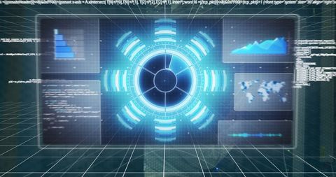 Digital Interface with Data Scanning Elements - Download Free Stock Images Pikwizard.com
