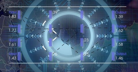 Global Digital Interface Featuring Diverse Data and Clock Elements - Download Free Stock Images Pikwizard.com