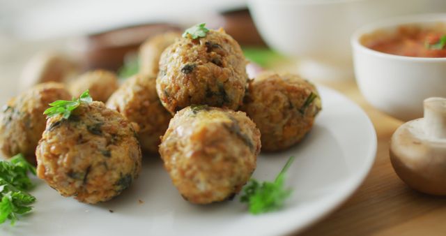 Close-Up of Delicious Spinach and Cheese Arancini Balls - Download Free Stock Images Pikwizard.com