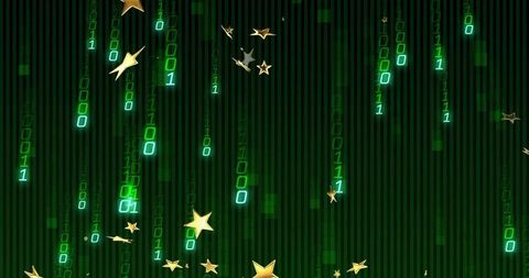 Digital binary streams with floating stars