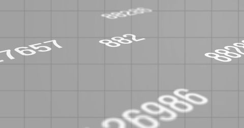 Dynamic Floating Numbers in Digital Gray Financial Matrix - Download Free Stock Images Pikwizard.com