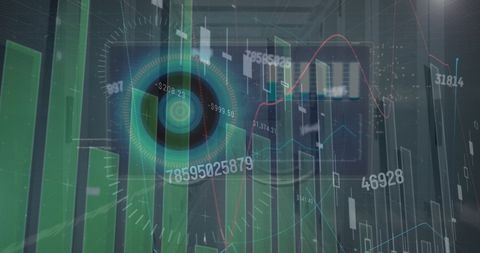 Analyzing Data Graphics with Global Technology Interface Concept - Download Free Stock Images Pikwizard.com