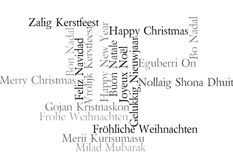 Multilingual Christmas Greetings Transparent Background - Download Free Stock Videos Pikwizard.com