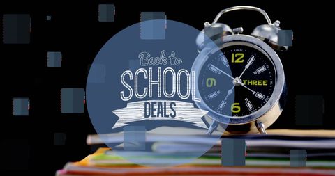 Back to School Deals Highlight with Books and Clock