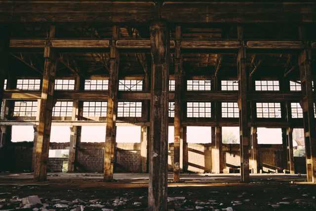Interior of Abandoned Factory - Download Free Stock Photos Pikwizard.com