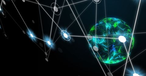 futuristic digital connections on earth globally - Download Free Stock Images Pikwizard.com