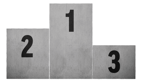 Transparent wooden podium vector for competition and rivalry