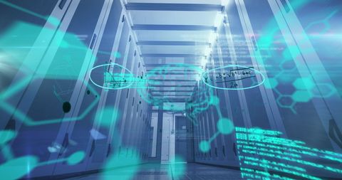Advanced Data Analytics Technology in Server Room - Download Free Stock Images Pikwizard.com